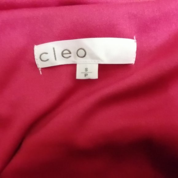 Pink slub shirt with sheer floral overlay - Picture 3 of 3